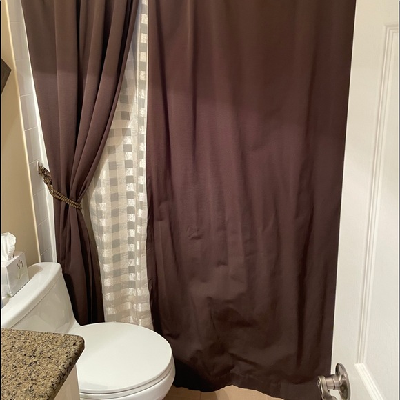 Curtains, shower curtain and tassel pullbacks - Picture 6 of 6